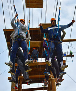 Students Rope Course