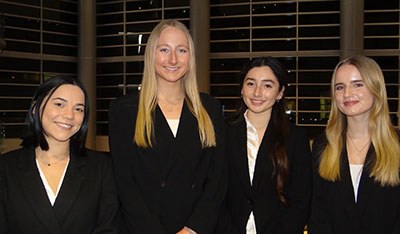 L to R: Adriana Balaguer, Maggie Race, Thais Guerra, Amy Meriweather