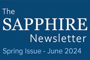 Logo for the Sapphire Spring 2024 Newsletter